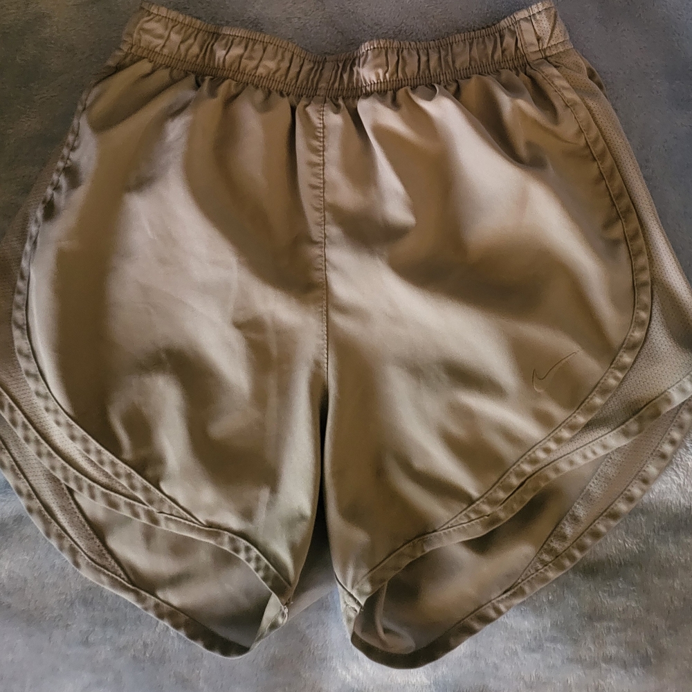 Nike Women's Tan Athletic Shorts